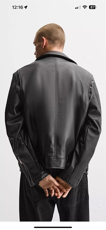 xxl Beden zara suni deri biker ceket