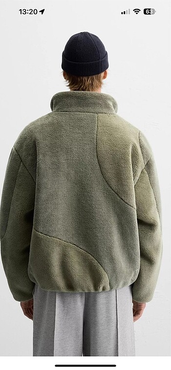 Zara zara suni yünlü ceket oversize
