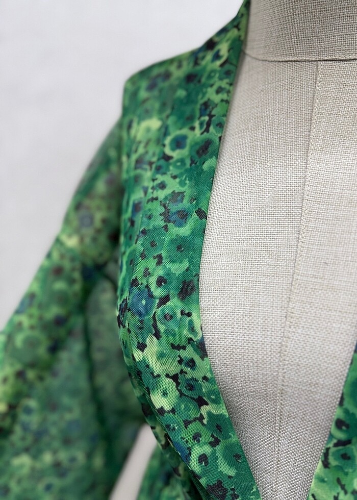 Yeşil desenli pareo - Görsel 3