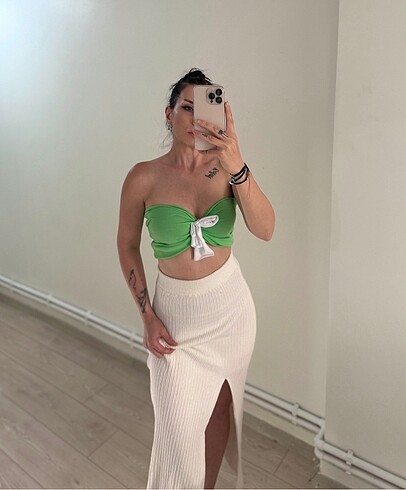 Zara Triko plaj eteği