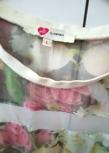 Koton Tül Desenli Bluz - Görsel 3