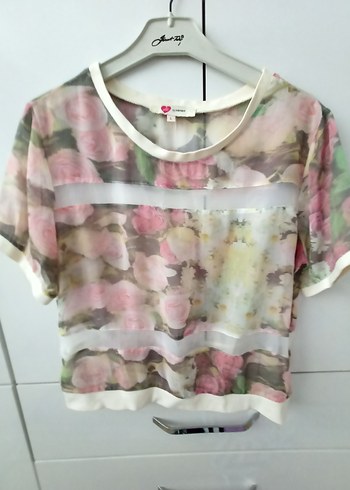 Koton Tül Desenli Bluz - Görsel 2