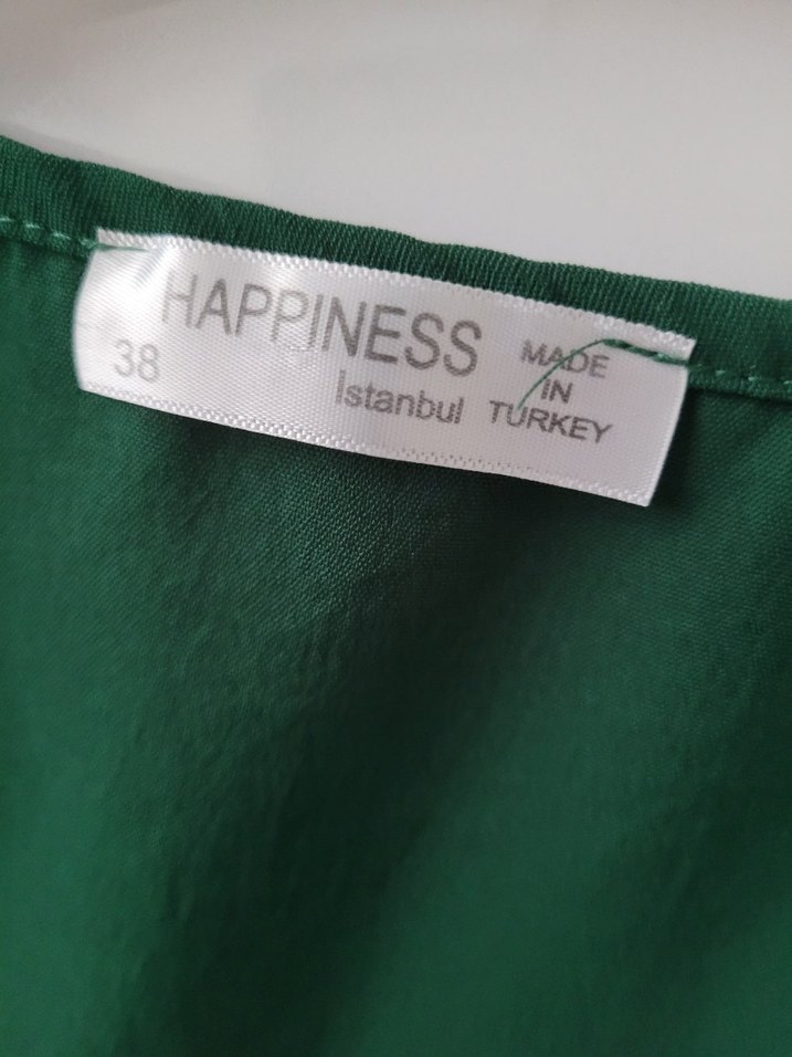 Yeşil  Düz Kesim Kolsuz Bluz - Görsel 4