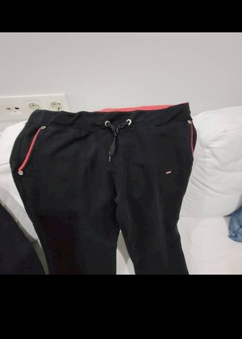 Fermuarlı Siyah  Eşofman Altı - Görsel 5