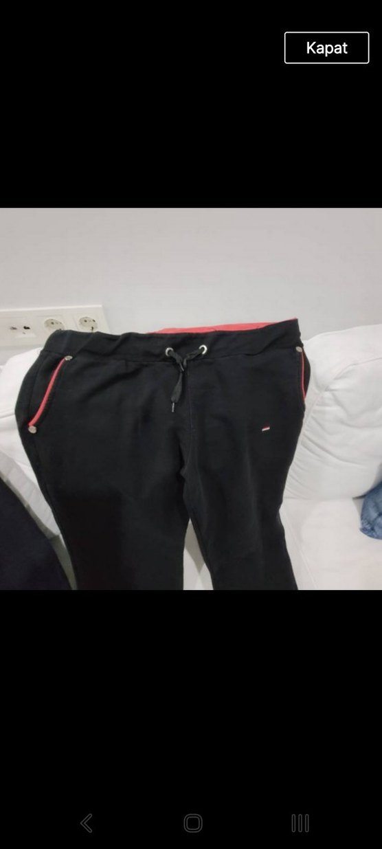 Fermuarlı Siyah  Eşofman Altı - Görsel 5