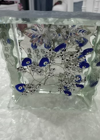 Camdan Nazar Boncuğu Süslemeli Dekoratif SIFIR ÜRÜN - Görsel 2