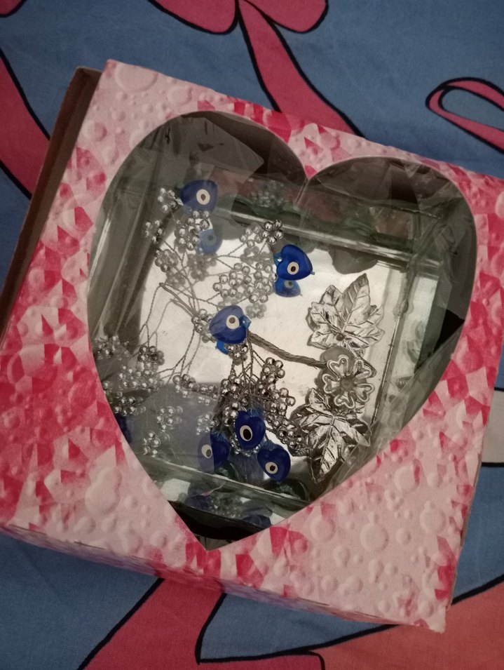 Camdan Nazar Boncuğu Süslemeli Dekoratif SIFIR ÜRÜN - Görsel 3