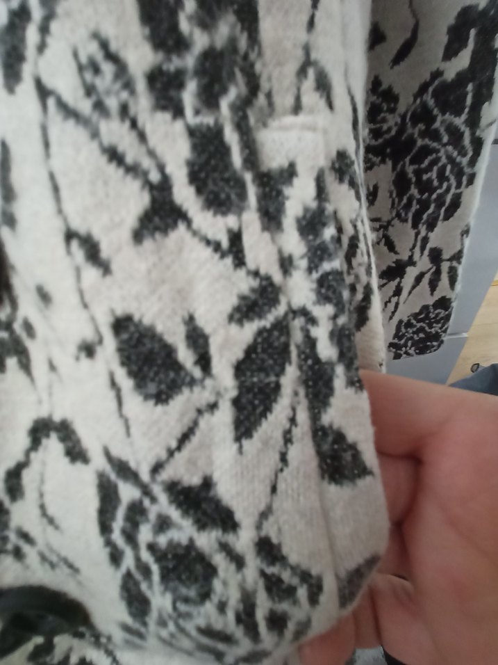 Çiçek Desenli Düğmeli Kadın Ceket - Görsel 5