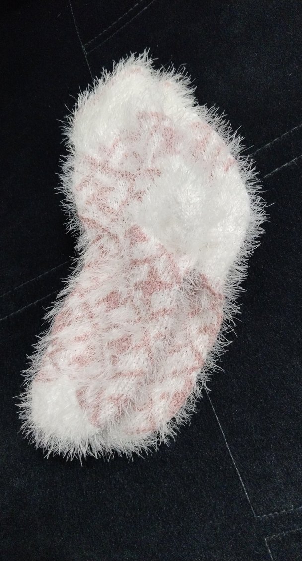 Kız Çocuk Pembe Beyaz Desenli Çorap - Görsel 5