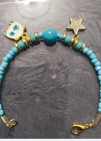 Boncuklu Turkuaz Bohem Kadın Bileklik - Görsel 3