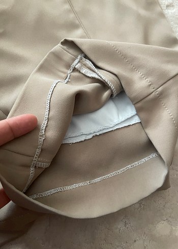 Bej Kadın Kumaş Pantolon - Görsel 3