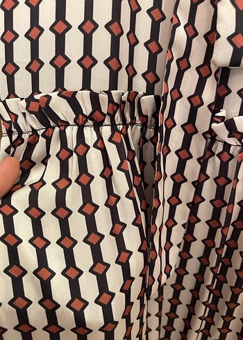 Bohem Tarz Uzun Pilili Kahverengi Elbise - Görsel 3