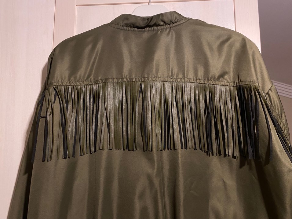 Kadın Haki Fermuarlı Ceket - Görsel 5