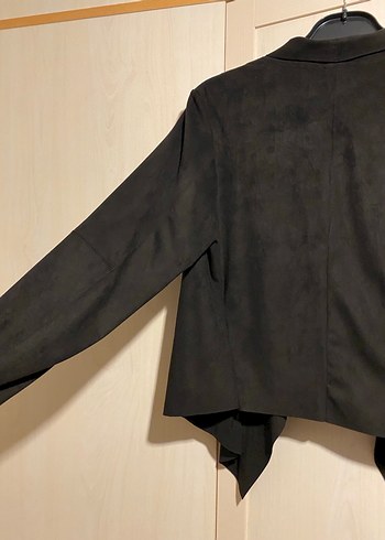 Siyah Süet Kadın Ceket - Görsel 4