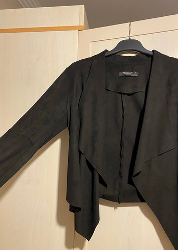 Siyah Süet Kadın Ceket - Görsel 2