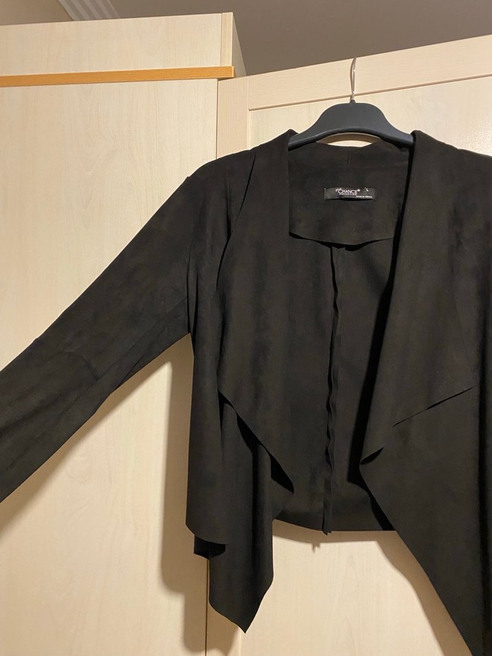 Siyah Süet Kadın Ceket - Görsel 2