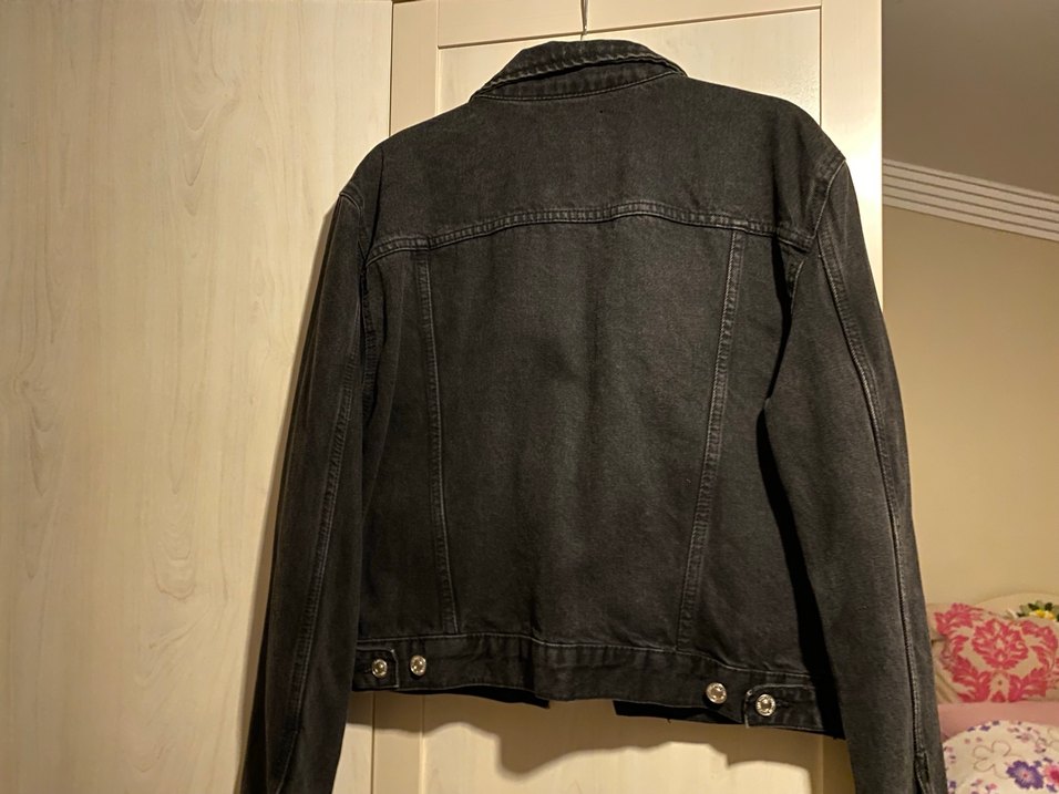 Siyah Kadın Denim Ceket - Görsel 3