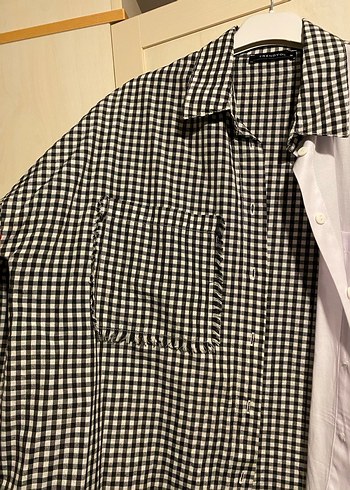 Siyah Beyaz Kadın Gömlek - Görsel 2