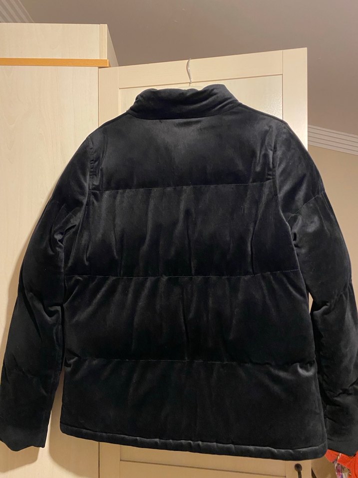 Siyah Kadın kürk mont - Görsel 5