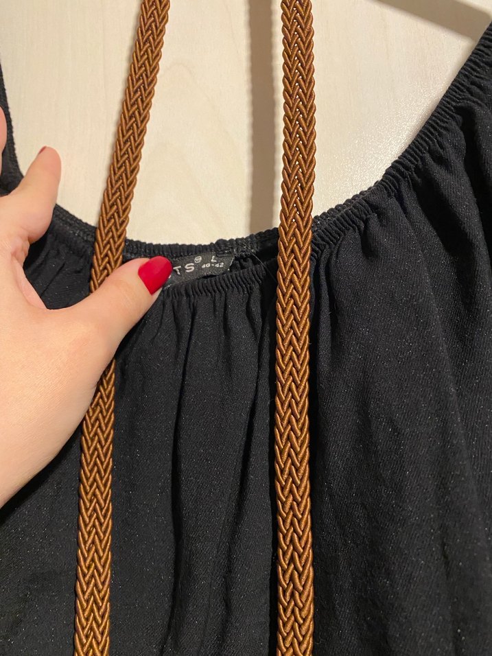 Siyah  Uzun Elbise - Görsel 3