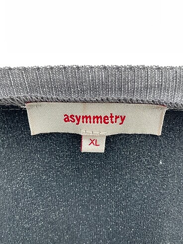 xl Beden gri Renk Asymmetry Bluz %70 İndirimli.
