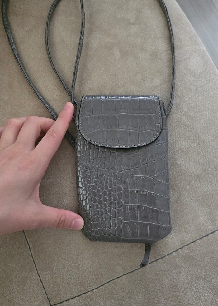 Cep Telefonu Çantası Gri - Görsel 4