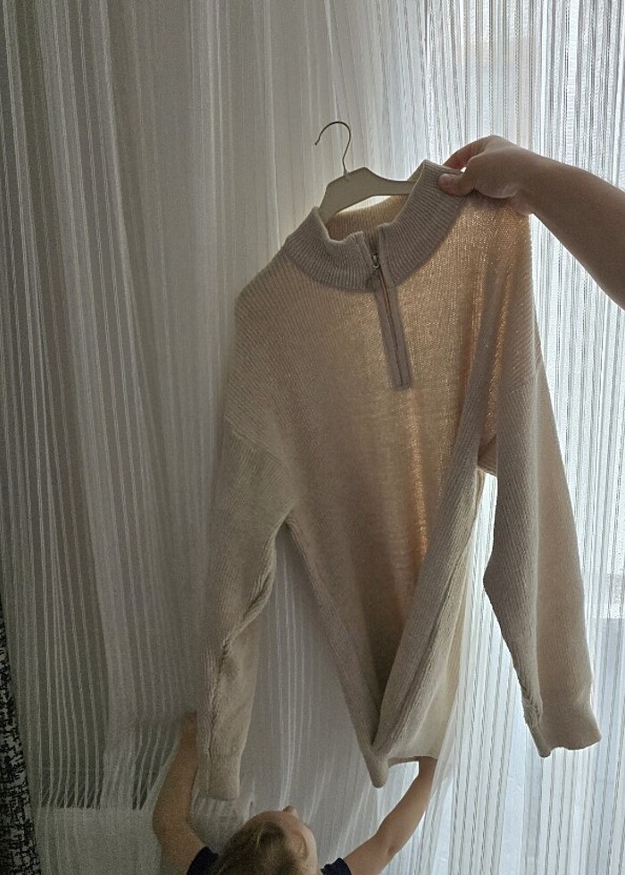 Erkek Bej Kazak - Görsel 4