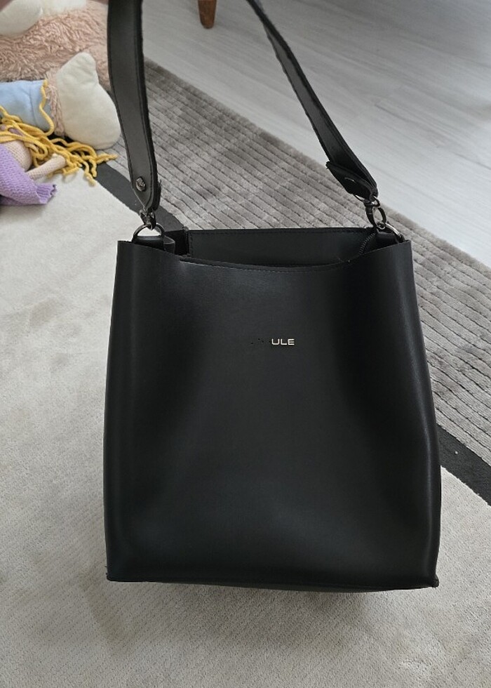 Shule bag siyah çanta - Görsel 2