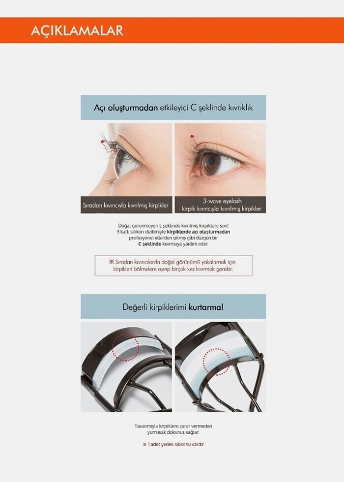 Missha 3 Wave Eyelash Curler Kirpik Kıvırıcı - Görsel 3