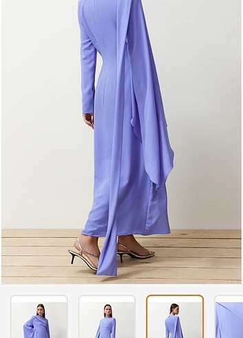 Mavi Tesettür Elbise - Görsel 2