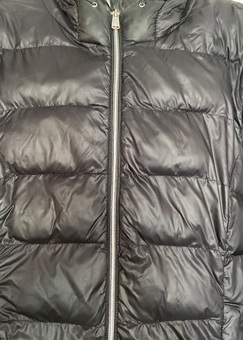 LC Waikiki Kadın Siyah Fermuarlı Şişme Mont