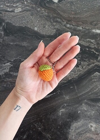 Mandalina örgü anahtarlık ????