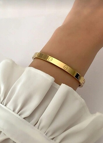 Cartier model 316L Çelik paslanmaz kararmaz alerji yap