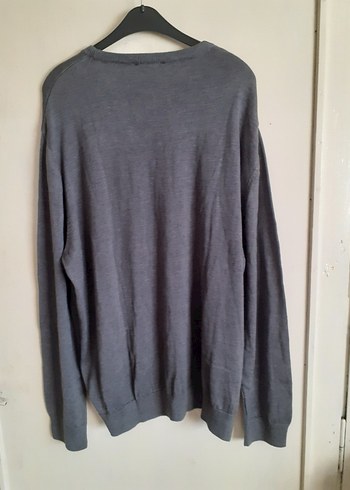 Gri Erkek Keten Kazak, Uzun Kollu, Salaş - Görsel 6