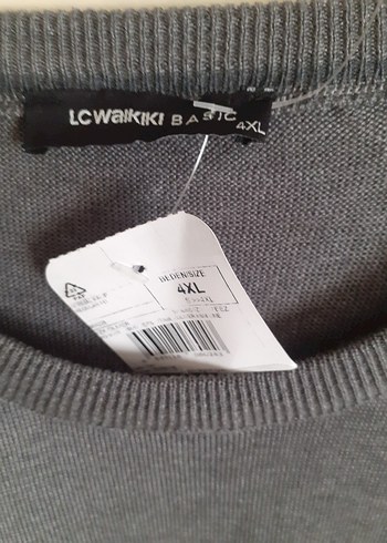 Gri Erkek Keten Kazak, Uzun Kollu, Salaş - Görsel 2