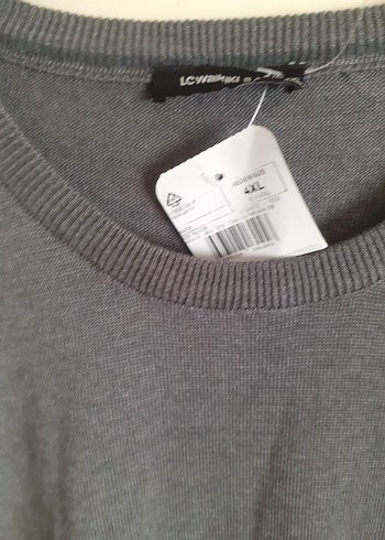 Gri Erkek Keten Kazak, Uzun Kollu, Salaş - Görsel 5