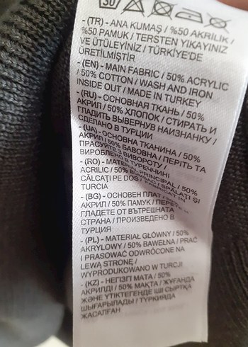 Gri Erkek Keten Kazak, Uzun Kollu, Salaş - Görsel 10