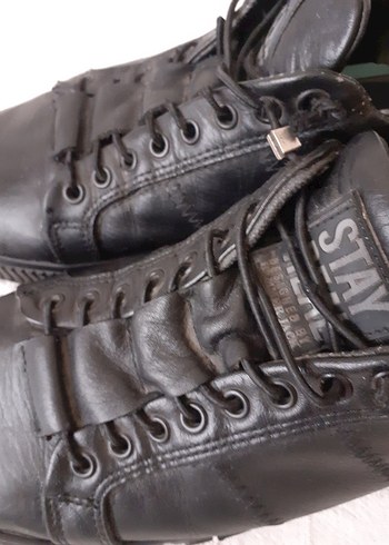 Siyah Erkek Street Wear Bağcıklar - Görsel 4