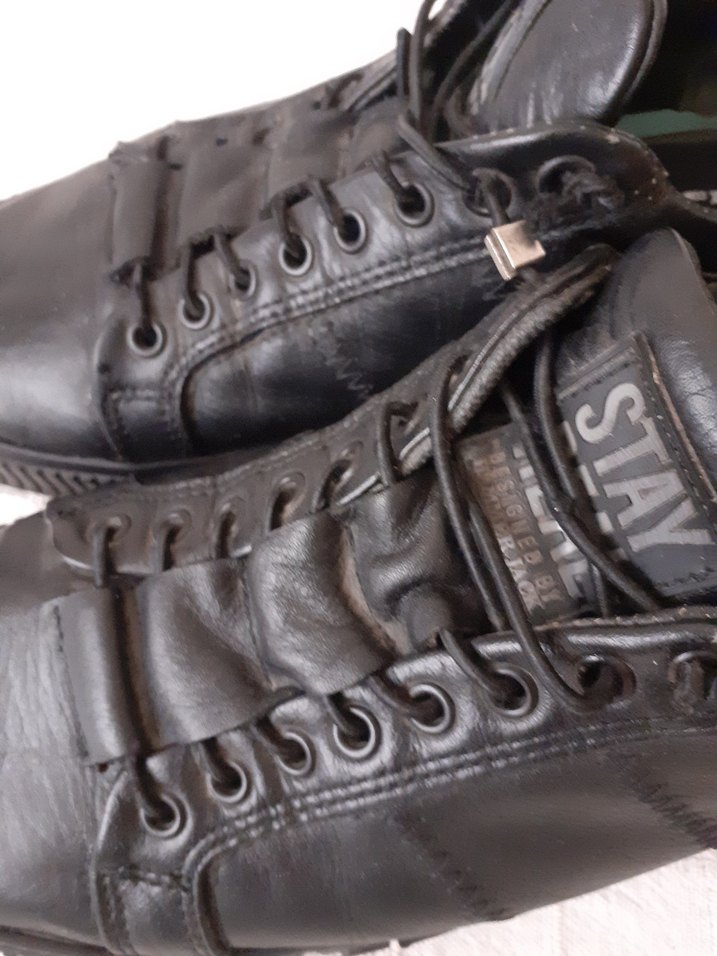 Siyah Erkek Street Wear Bağcıklar - Görsel 4