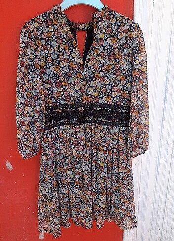 Batik sifon elbese - Görsel 8