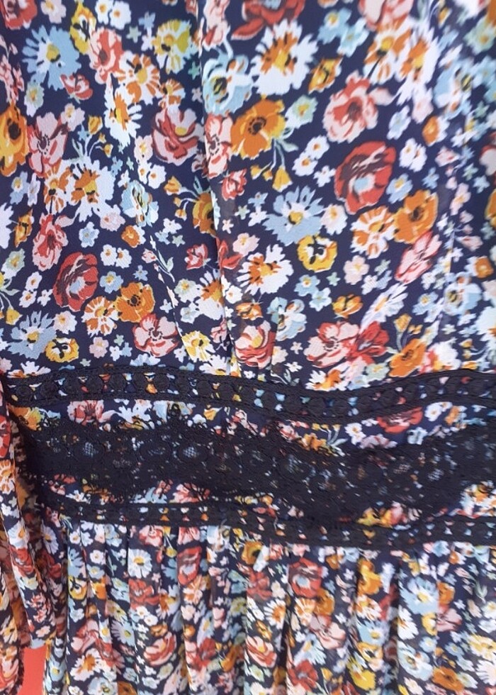 Batik sifon elbese - Görsel 2