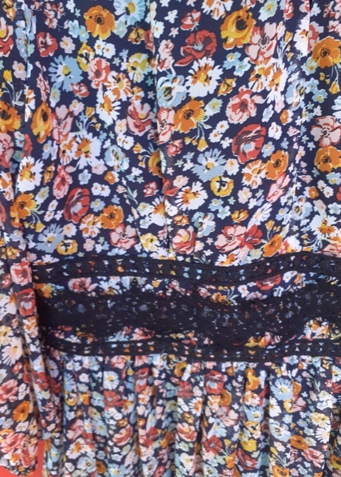 Batik sifon elbese - Görsel 3