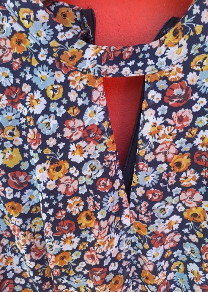 Batik sifon elbese - Görsel 4