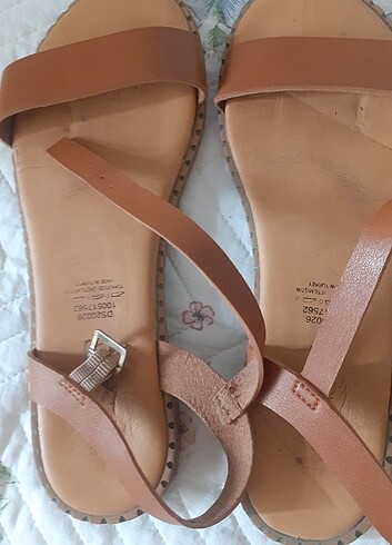 38 Beden kahverengi Renk Miss F sandalet 