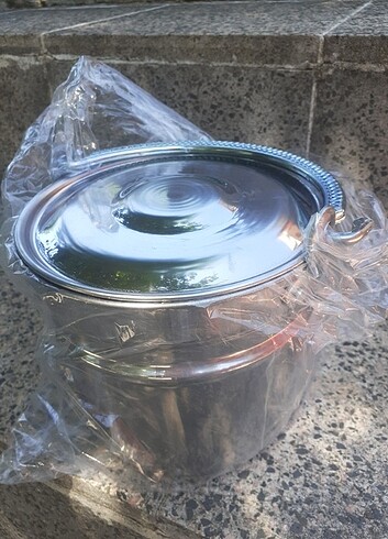 Beden gri Renk Kapakli bakraç kova 3 litre