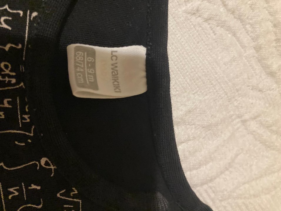 Uzun Kollu Siyah Bebek Tulumu - Görsel 3