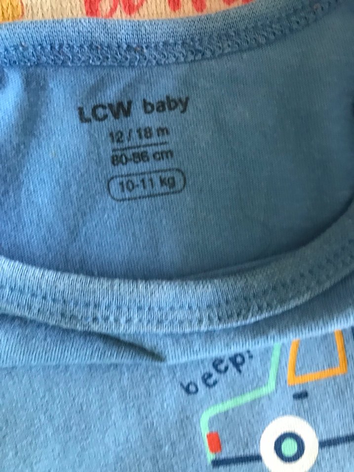 Mavi Baskılı Kısa Kollu Erkek Bebek Tulum - Görsel 2