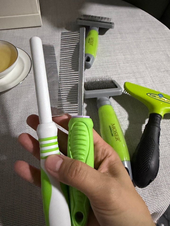 MOSER Yeşil Kedi Tüy Bakım Seti - Görsel 4