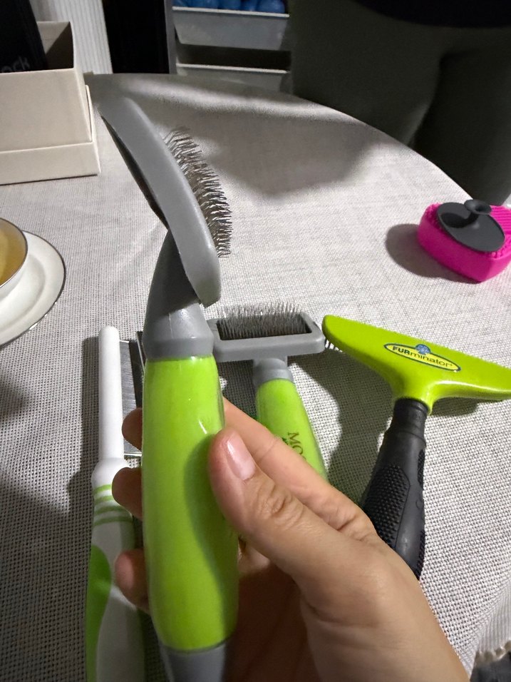 MOSER Yeşil Kedi Tüy Bakım Seti - Görsel 3