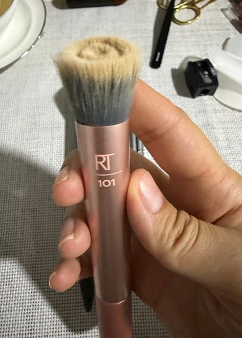 Sisley Beyaz ve Gri Makyaj Fırçası Seti - Görsel 2